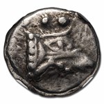 Lycia, Phaselis AR Silver Tetrobol Galley (5th Cent BC) VF NGC