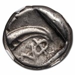 Lycia, Phaselis AR Silver Tetrobol Galley (5th Cent BC) VF NGC