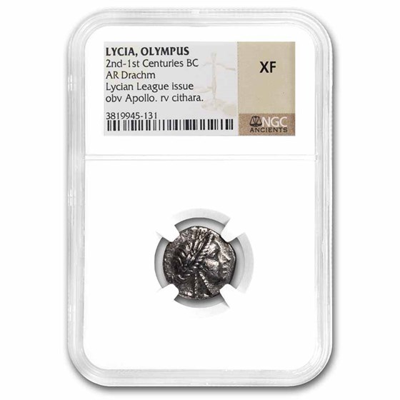 Lycian League Silver Drachm (c. 2nd-1st century BC) XF NGC Lycian League Silver Drachm (c. 2nd-1st century BC) XF NGC