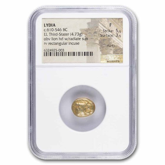 Lydia El Third-Stater (610-546 BC) F NGC (5/3)