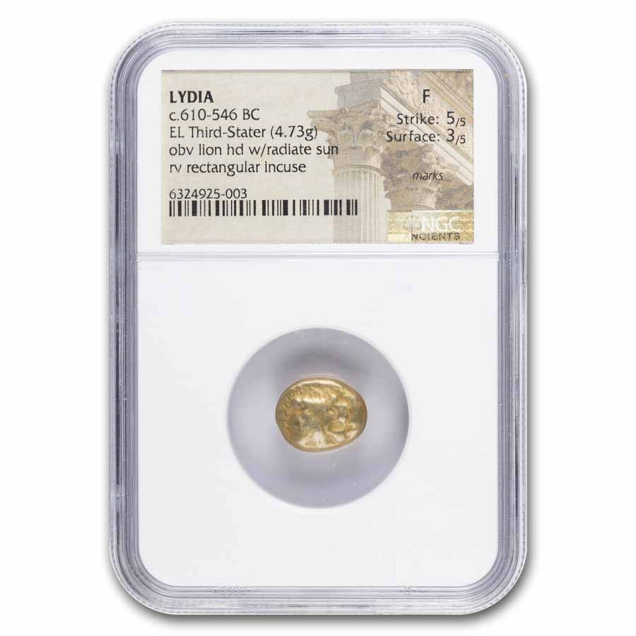 Lydia El Third-Stater (610-546 BC) F NGC (5/3)