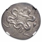 Lydia, Tralles Silver Cistophorus (166-128 BC) Ch VF NGC