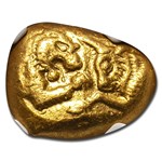 Lydian Gold Stater Croesus (561-546 BC) Ch XF NGC