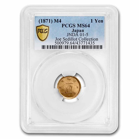 (M4) 1871 Japan Gold Yen MS-64 PCGS (M4) 1871 Japan Gold Yen MS-64 PCGS