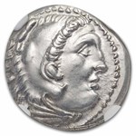 Macedon Alexander III Drachm (336-323 BC) Ch XF NGC Posthu. Issue