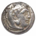 Macedon Alexander III Drachm 336-323 BC NGC (Early Posthumous)
