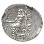 Macedon Alexander III Silver Drachm (336-323 BC) Ch AU NGC (4/4)