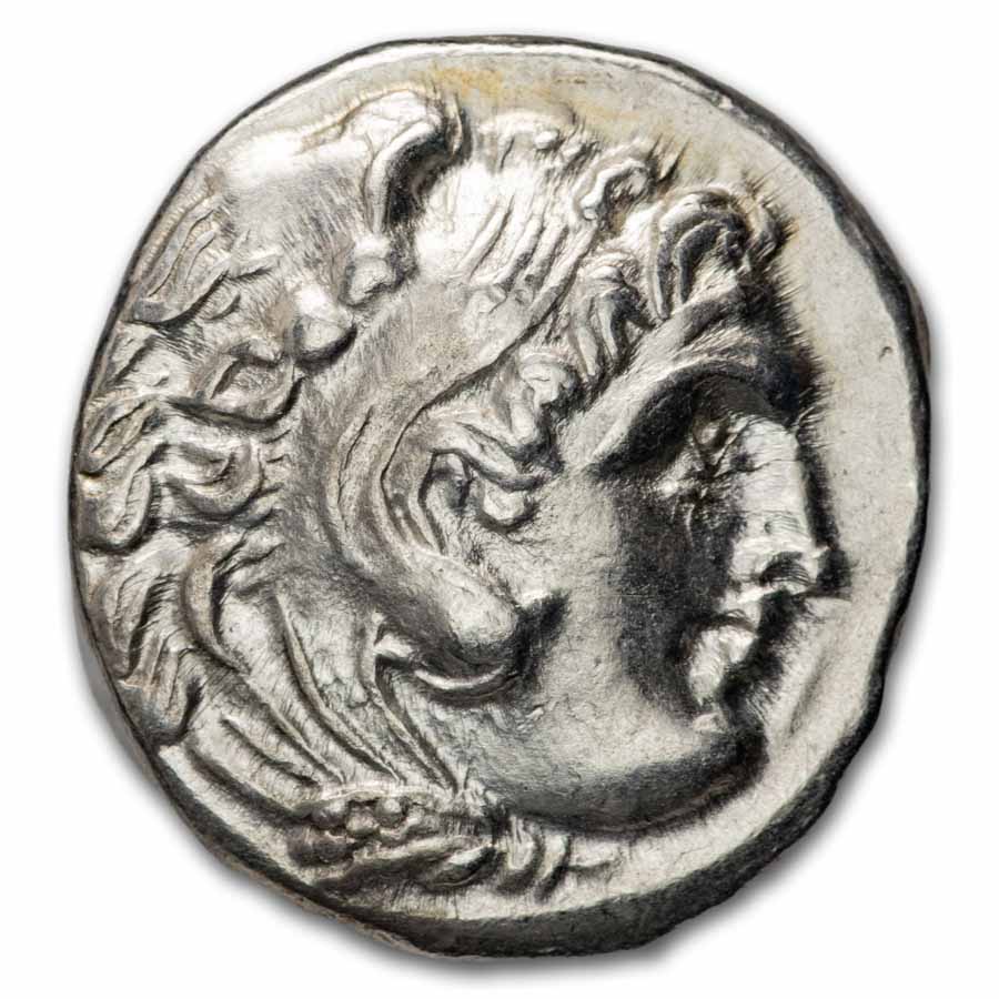Macedon AR Drachm Alexander III Types 310-301 BC, MS Antigonos