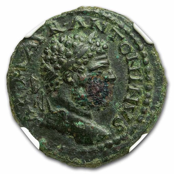 Macedon Stobi AE24 Caracalla (198-218 AD) Ch XF NGC Macedon Stobi AE24 Caracalla (198-218 AD) Ch XF NGC