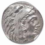 Macedonia AR Silver Drachm Philip III (323-317 BC) XF NGC (4/3)