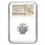 Macedonia AR Silver Drachm Philip III (323-317 BC) XF NGC (4/3)
