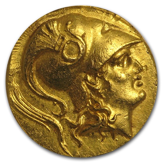 Macedonia Gold Stater of Alexander III (323-317 BC) AU-55 ANACS Macedonia Gold Stater of Alexander III (323-317 BC) AU-55 ANACS