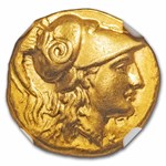 Macedonia Gold Stater of Alexander III (336-323 BC) AU NGC (4/4)