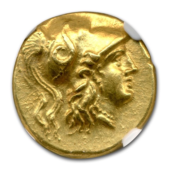 Macedonia Gold Stater of Alexander III (336-323 BC) AU NGC Macedonia Gold Stater of Alexander III (336-323 BC) AU NGC