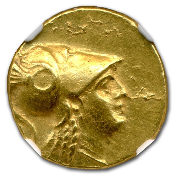 Macedonia Gold Stater of Alexander III (336-323 BC) CH AU NGC Macedonia Gold Stater of Alexander III (336-323 BC) CH AU NGC