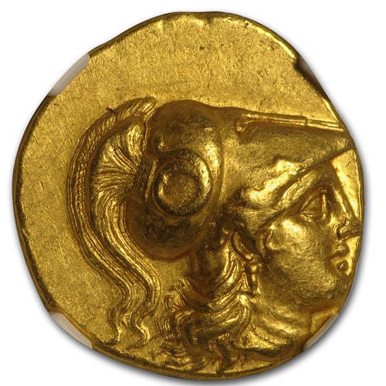 Macedonia Gold Stater of Alexander III (336-323 BC) CH AU NGC Macedonia Gold Stater of Alexander III (336-323 BC) CH AU NGC