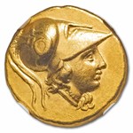 Macedonia Gold Stater of Alexander III (336-323 BC) Ch XF NGC 5/4