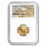 Macedonia Gold Stater of Alexander III (336-323 BC) Ch XF NGC 5/4