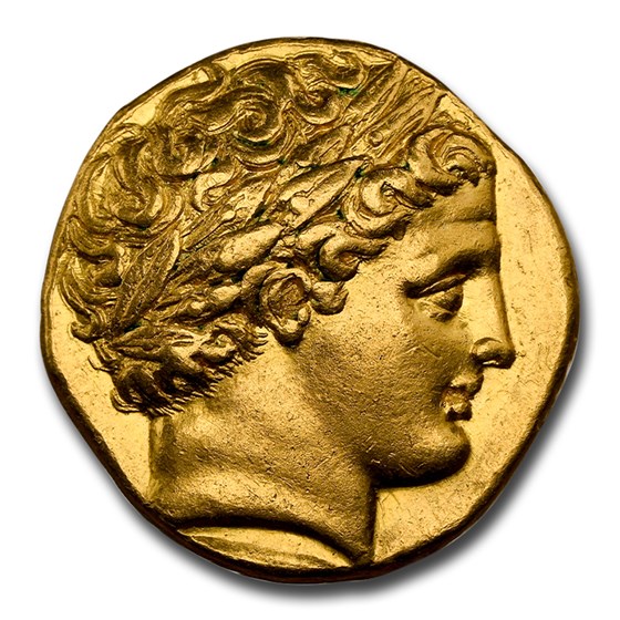Macedonia Gold Stater of Philip II (359-336 BC) Ch XF NGC Macedonia Gold Stater of Philip II (359-336 BC) Ch XF NGC
