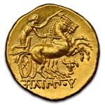 Macedonia Gold Stater of Philip II (359-336 BC) MS* NGC (5/4)