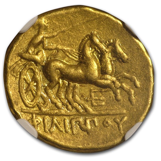 Macedonia Gold Stater of Philip II (359-336 BC) XF NGC ...
