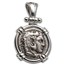 Macedonia Silver Drachm Alexander III (336-323 BC) Sterling Bezel
