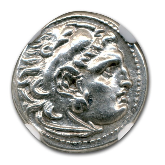 Macedonia Silver Drachm Emperor Alexander III (336-323 BC) MS NGC Macedonia Silver Drachm Emperor Alexander III (336-323 BC) MS NGC