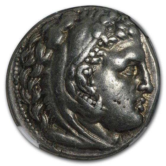 Macedonian Alexander III (336-323 BC) Tetradrachm Fine NGC Macedonian Alexander III (336-323 BC) Tetradrachm Fine NGC