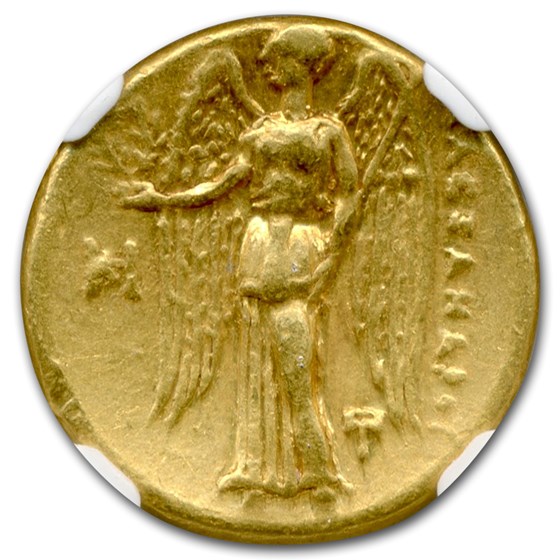 Macedonian Gold Stater Alexander III (336-323 BC) Ch XF ...