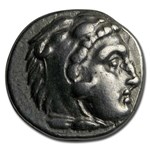 Macedonian Silver Drachm Alexander III (336-300 BC) VF-XF