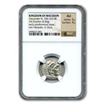 Macedonian Silver Drachm Alexander III (336-323 BC) AU NGC