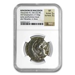 Macedonian Tetradrachm Alexander III VF NGC (336-323 BC, 5/3)