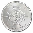Malta 1 oz Silver €5 Maltese Cross BU (Random, Abrasions)