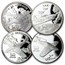 Marshall Islands 24-Pc Silver Legendary Aircraft of World War II