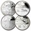 Marshall Islands 24-Pc Silver Legendary Aircraft of World War II