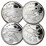 Marshall Islands 24-Pc Silver Legendary Aircraft of World War II