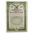 Marysville Union High School District Bond Certificate (Green)