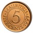 Mauritius 5 Cents - 20 Rupees 7-Coin Set BU