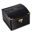 Men's 1 gram Gold Credit Suisse Grain Leather Band Watch (Black)