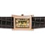 Men's 1 gram Gold Credit Suisse Grain Leather Band Watch (Brown)