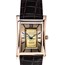 Men's 1 gram Gold Credit Suisse Grain Leather Band Watch (Brown)
