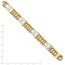 Men's 14k Two-tone 12.5 mm Satin Watch Chain Bracelet - 8.5 in.