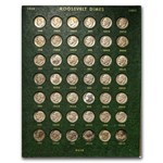 Mercury and Roosevelt Dime Set in Green Album