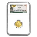 Mexico 1/10 oz Gold Libertad MS-70 NGC (Random Year)