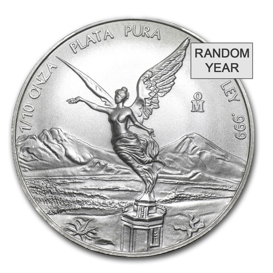 Mexico 1/10 oz Silver Libertad BU (Random Year)
