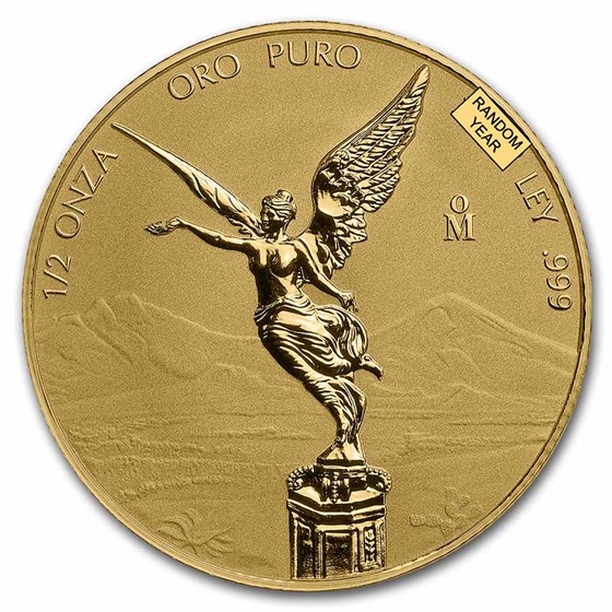Mexico 1/2 oz Reverse Proof Gold Libertad (Random Year) Mexico 1/2 oz Reverse Proof Gold Libertad (Random Year)