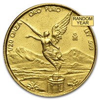 Mexico 1/20 oz Gold Onza &/or Libertad BU (Random Year)
