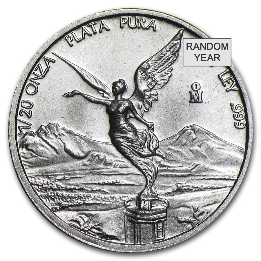 Mexico 1/20 oz Silver Libertad BU (Random Year)