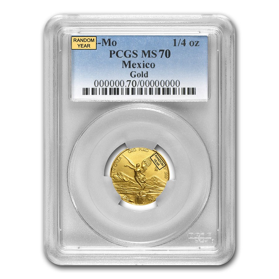 Buy Mexican 1/4 oz Gold Libertad MS-70 PCGS (Random Year) | APMEX