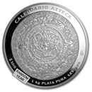 Mexico 1 kilo Silver Aztec Calendar (Random Year, Coin Only)